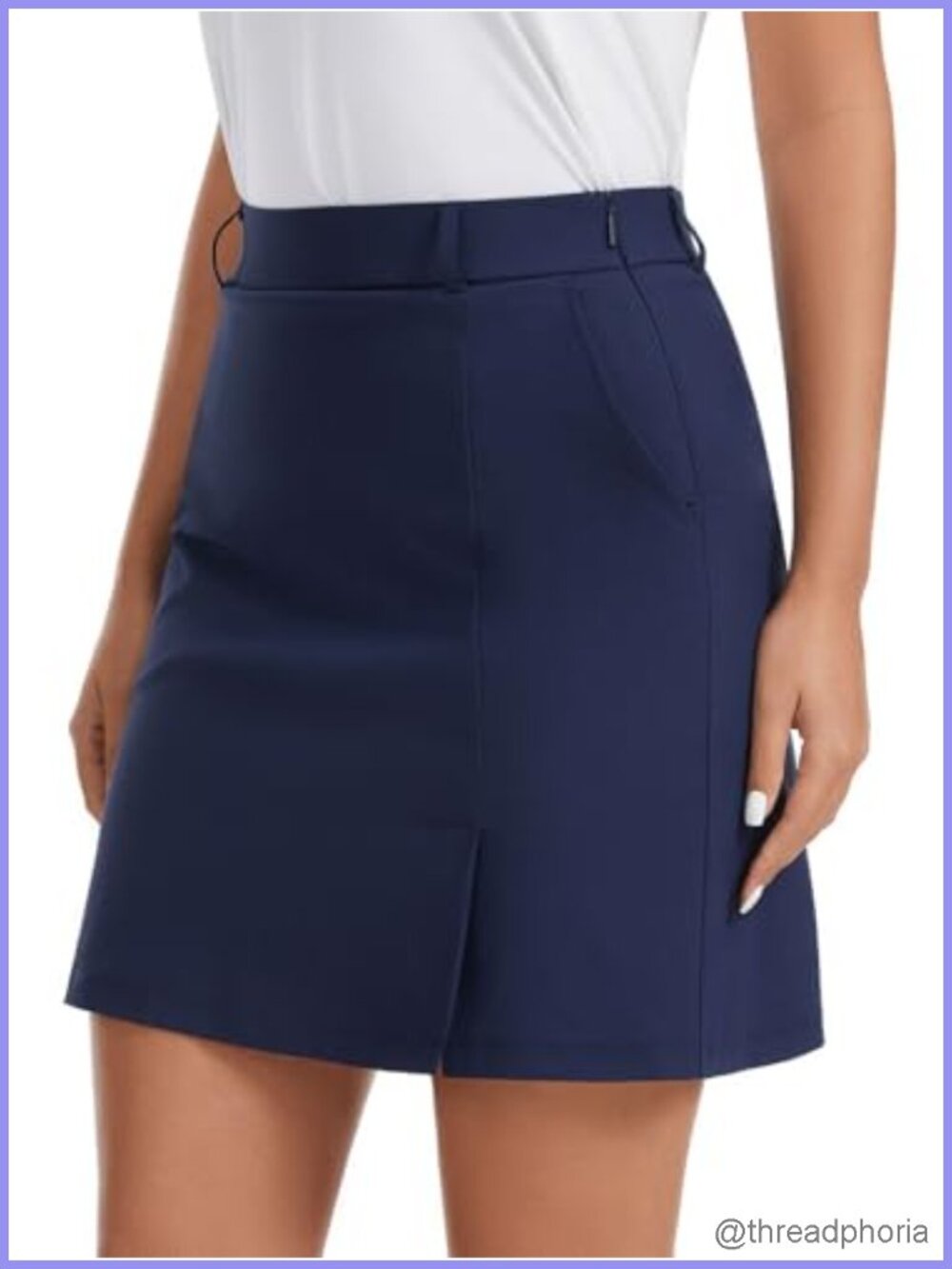 Women's 18" Golf Skort with Pockets - Tennis Pickleball Skirt